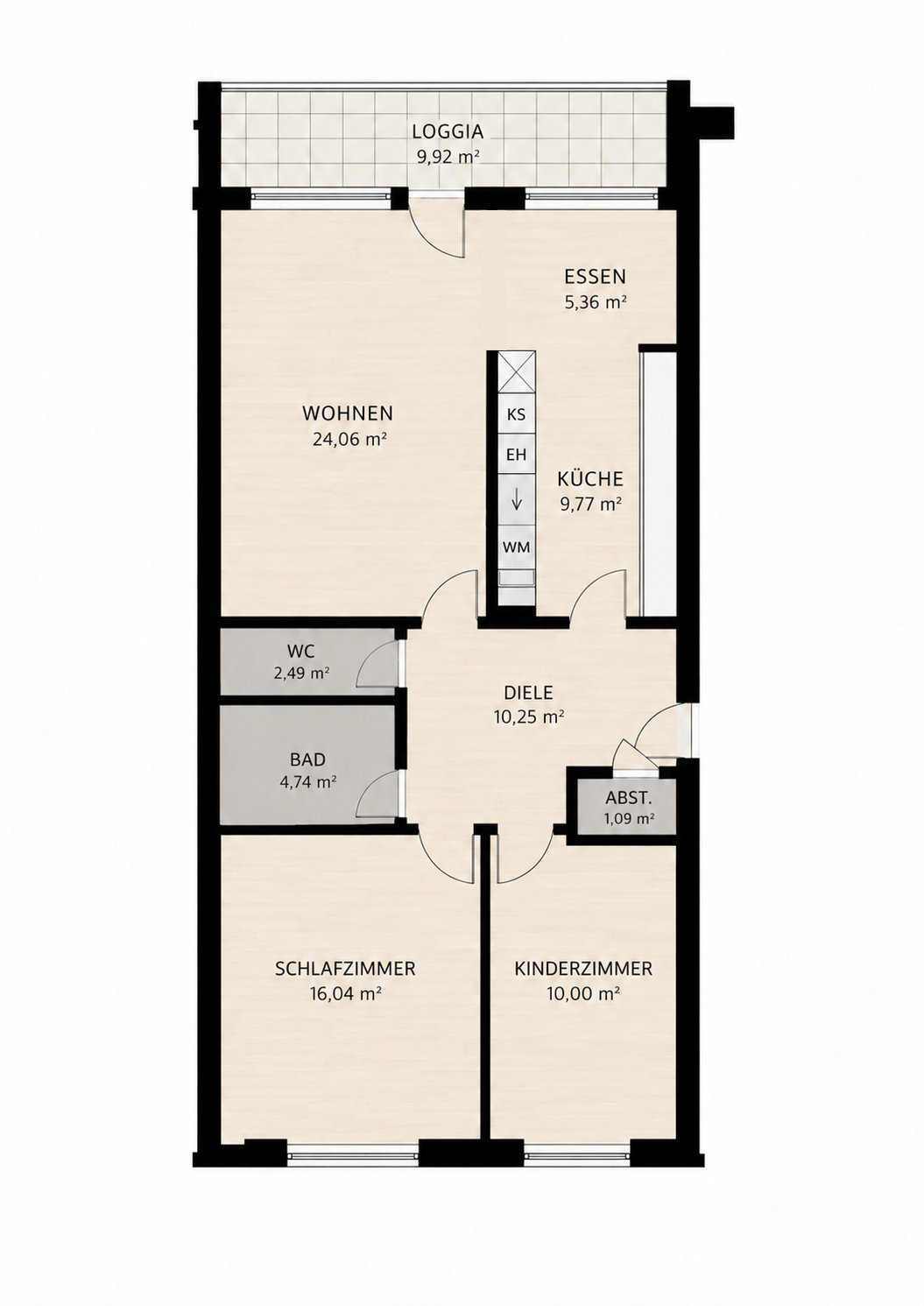 Objekt-ID 2153 Etagenwohnung Schriesheim, Grundriss