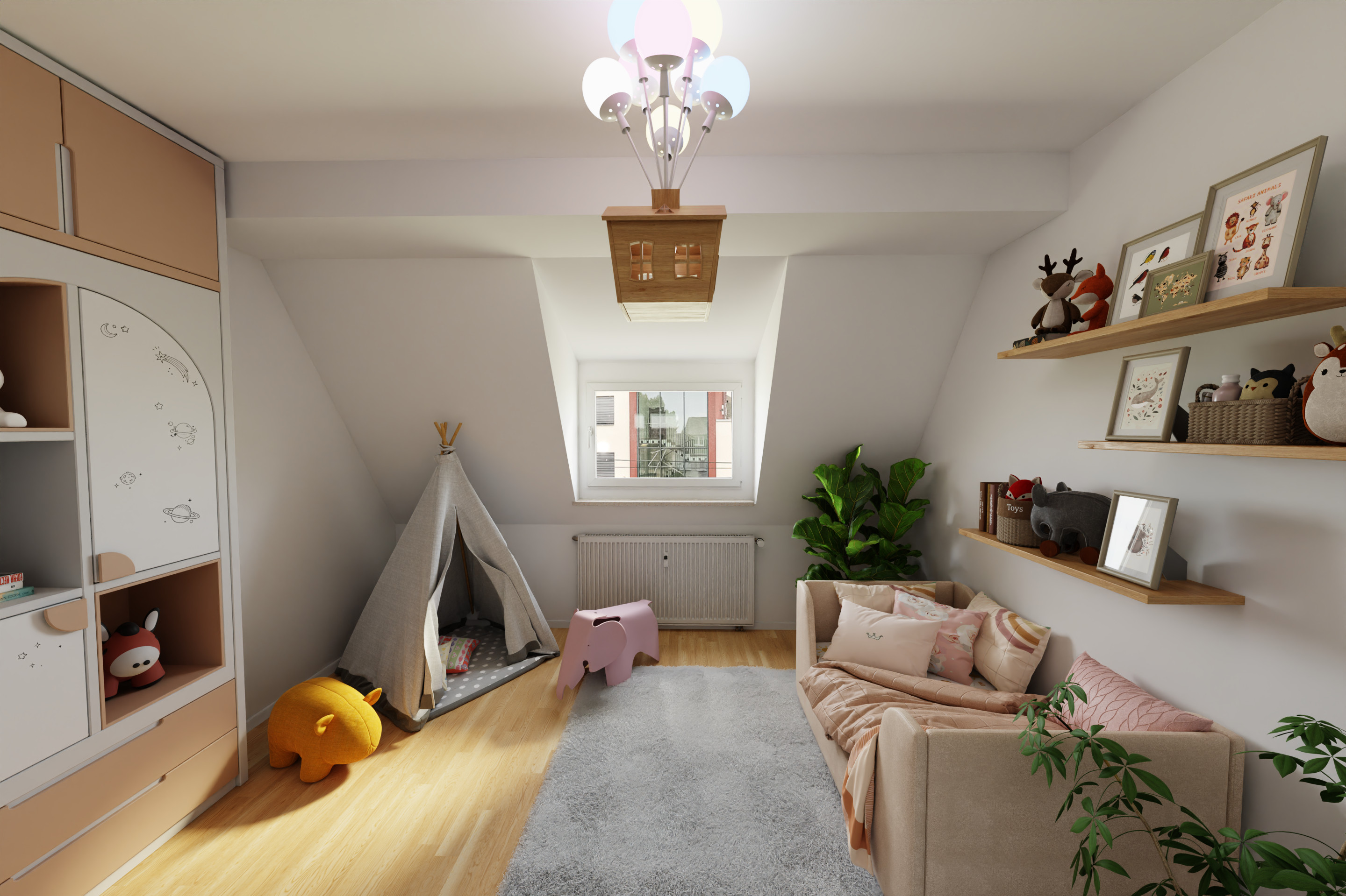 Objekt-ID 2134 Immobilie Dossenheim, Kinderzimmer Home Staging