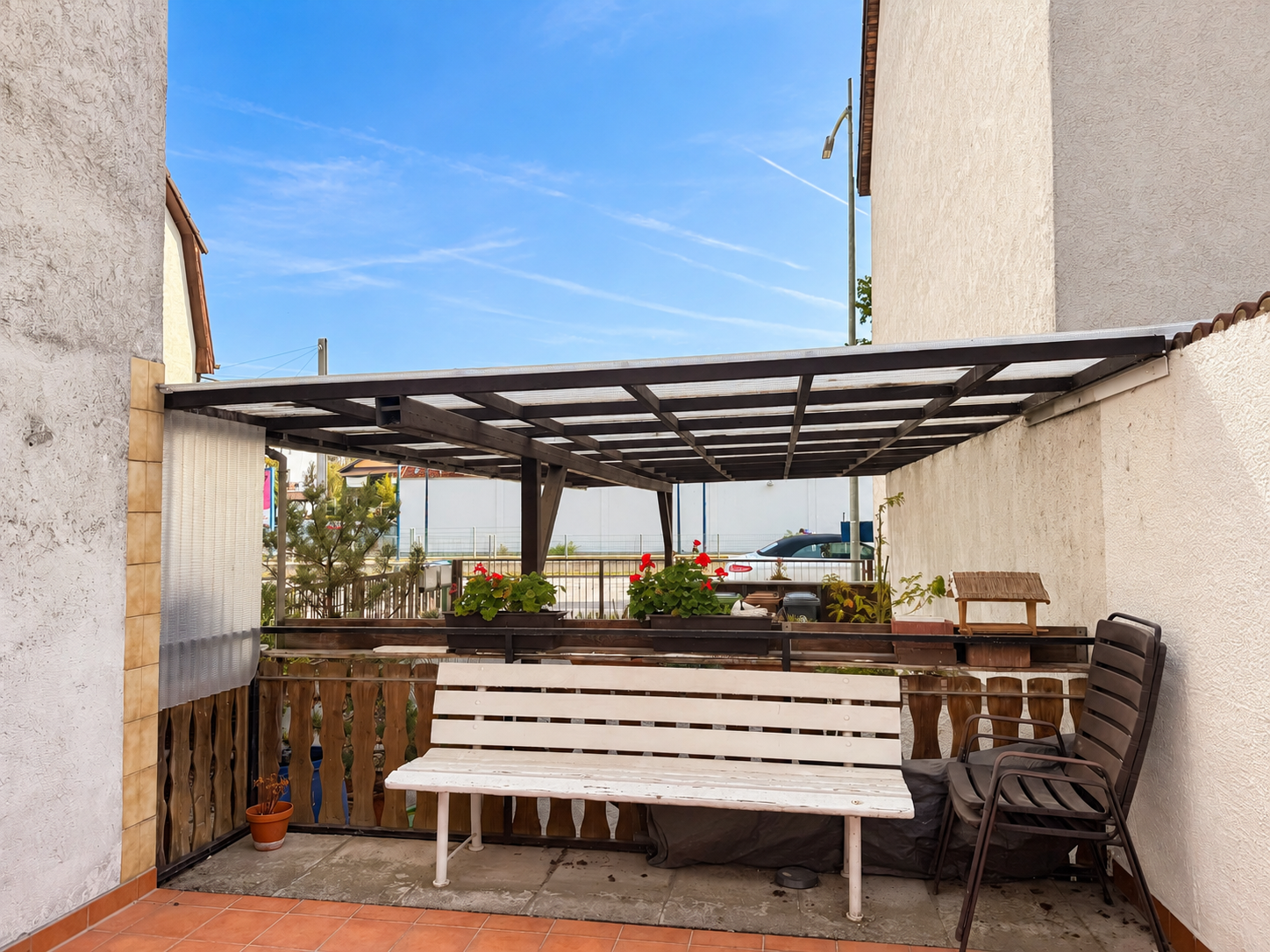 Objekt-ID 2154 Mietwohnung Leutershausen, Terrasse Straßenseite