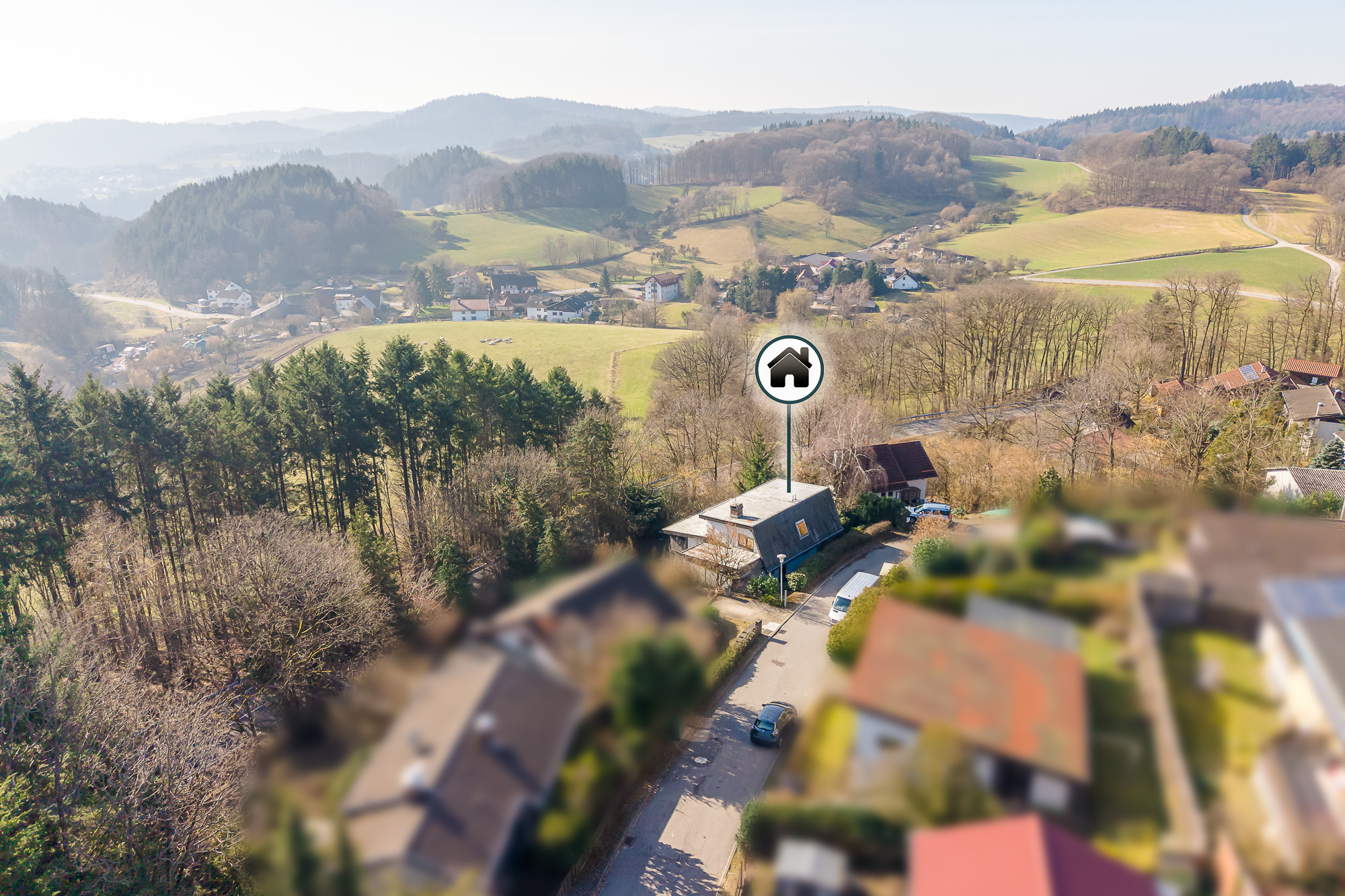 Objekt-ID 2141 Immobilie Heiligkreuzsteinach, Vogelperspektive