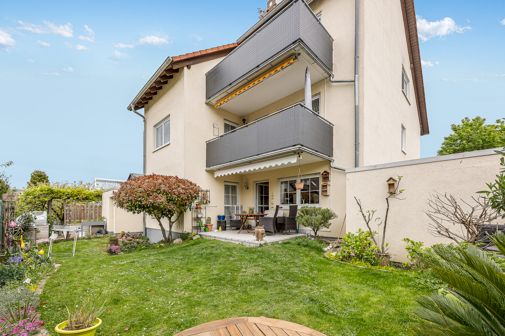 Objekt-ID 2131 Ladenburg Hochparterre Gartenansicht