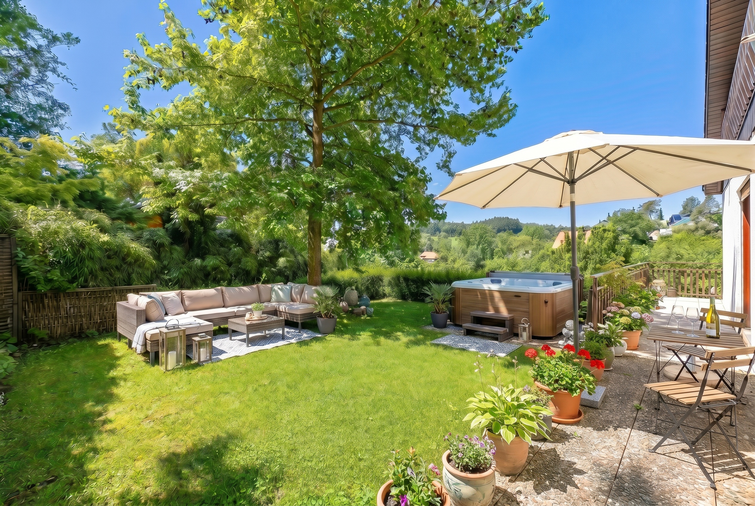 Garten nachher