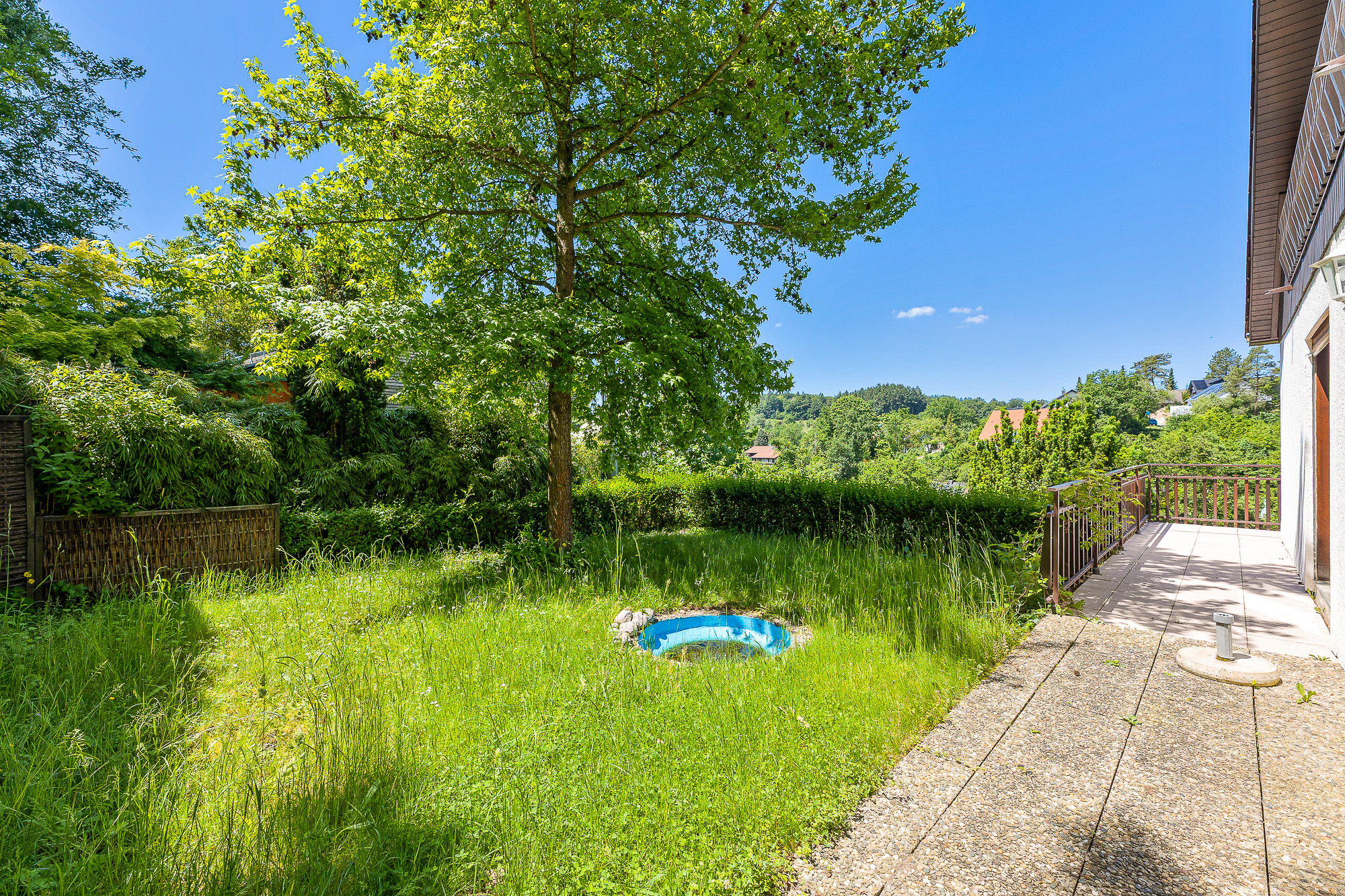 Garten vorher